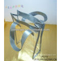 Silver Glossy PVC Handle, Medium Size PVC Bag with PVC Trim